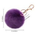 Winter Decorations for Home Ball Key Chain Bag Plush Car Key Ring