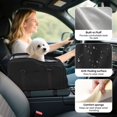 thumbnail image 3 of Pet Booster Seat For Cars, Dog Car Carrier With Safety Harness, Portable Travel Vehicle Pet Bed for Small Dogs, Cats Easy-Clean & Sturdy Construction, Black, 3 of 10