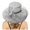 Grey, variant on Womens Summer Dress Hat Wide Leaf Flower Bridal Shower Hat Sun Hats Beach Hat