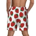 thumbnail image 4 of Fotbe Hand Drawn Strawberry Men’s Swim Trunks Quick Dry Swim Shorts Board Shorts with Mesh Lining-Medium, 4 of 9