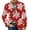 Red, variant on Men's Printed Corduroy Jacket with Warm Pockets and Suit Style, Casual Cardigan for Men, Ideal for Transitional Weather,Dark Blue L