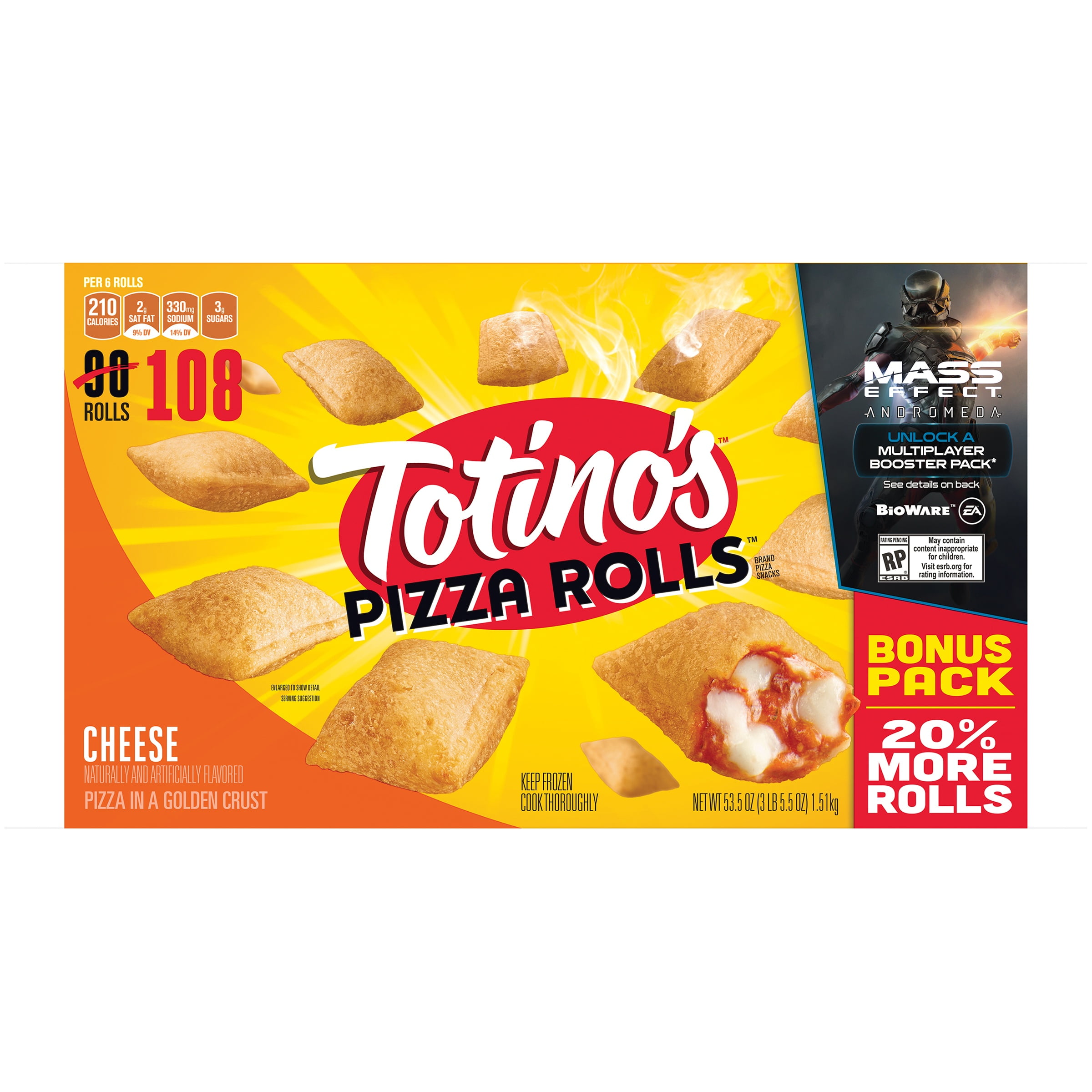 Totinos Cheese Pizza Rolls 48 ct Bag