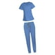 thumbnail image 2 of Enfermera Enfermería Uniforme Mangas cortas Escote en pantalones Scrub Set Lavado a máquina para jinwen Uniformes de trabajo, 2 of 8
