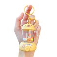 thumbnail image 1 of Llavero con forma de exprimidor portátil, con piezas móviles, cuentas de colores, diseño de hebilla ligera, llavero para llaves, mochilas, juguete de descompresión., 1 of 8
