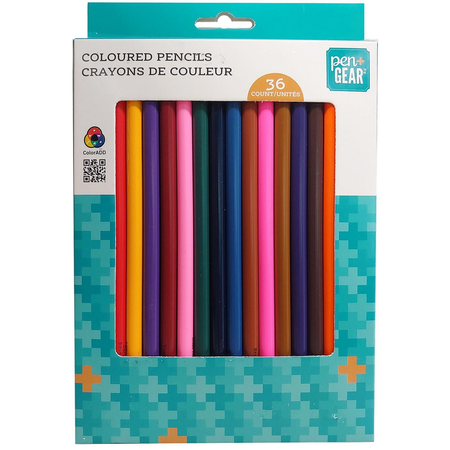 Pen+Gear Crayons de couleur 36 Crayons de couleur