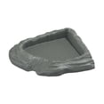 thumbnail image 1 of Comedero esquinero para reptiles, cuenco de agua multiusos para terrarios, tortugas, camaleones y serpientes semiacuáticas. Gris, 1 of 8