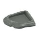 thumbnail image 1 of Plato de agua esquinero para reptiles, comedero esquinero, fácil de limpiar, terrario decorativo para serpientes, tortugas, ranas y gecos. Gris, 1 of 8