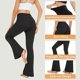 thumbnail image 5 of Leggings acampanados para mujer - Pantalones de yoga Bootleg Pantalones de trabajo Bootleg Pantalones de vestir MEDIUM JAMW Sencillez, 5 of 5