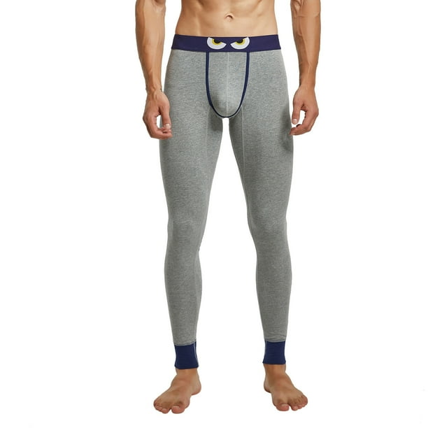 Gibobby pantalones Deportivos Yoga Hombre Pantalones Térmicos Largos Clásicos Rectos para Hombre Pantalones De Lana Pantalones De Grosor Medio(Gris, XXL)