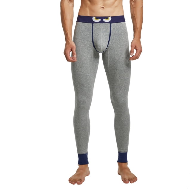Gibobby pantalones Deportivos Yoga Hombre Pantalones Térmicos Largos Clásicos Rectos para Hombre Pantalones De Lana Pantalones De Grosor Medio(Gris, M)