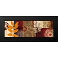 thumbnail image 2 of Marcon, Michael 18x9 Black Modern Framed Museum Art Print Titled - Fall Leaf Panel II, 2 of 5