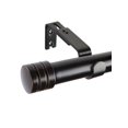 thumbnail image 3 of USFOOK 1 Inch Curtain Rods 30 To 88 Inch(2.5-7.3ft) Black Curtain Rods For Windows 56 To 84 Inches, Splicing Drapery Rods With Cap Finial, 3 of 5