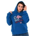 thumbnail image 3 of Dubble Bubble Go Big Or Go Home Logo Hoodie Sweatshirt Women Men Brisco Brands M, 3 of 6