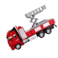 thumbnail image 3 of Niños Niños Tire hacia atrás Aleación ABS Camión de bomberos Modelo de vehículo de juguete Cumpleaños Regalo de vacaciones Inevent WJ3113-02B, 3 of 6