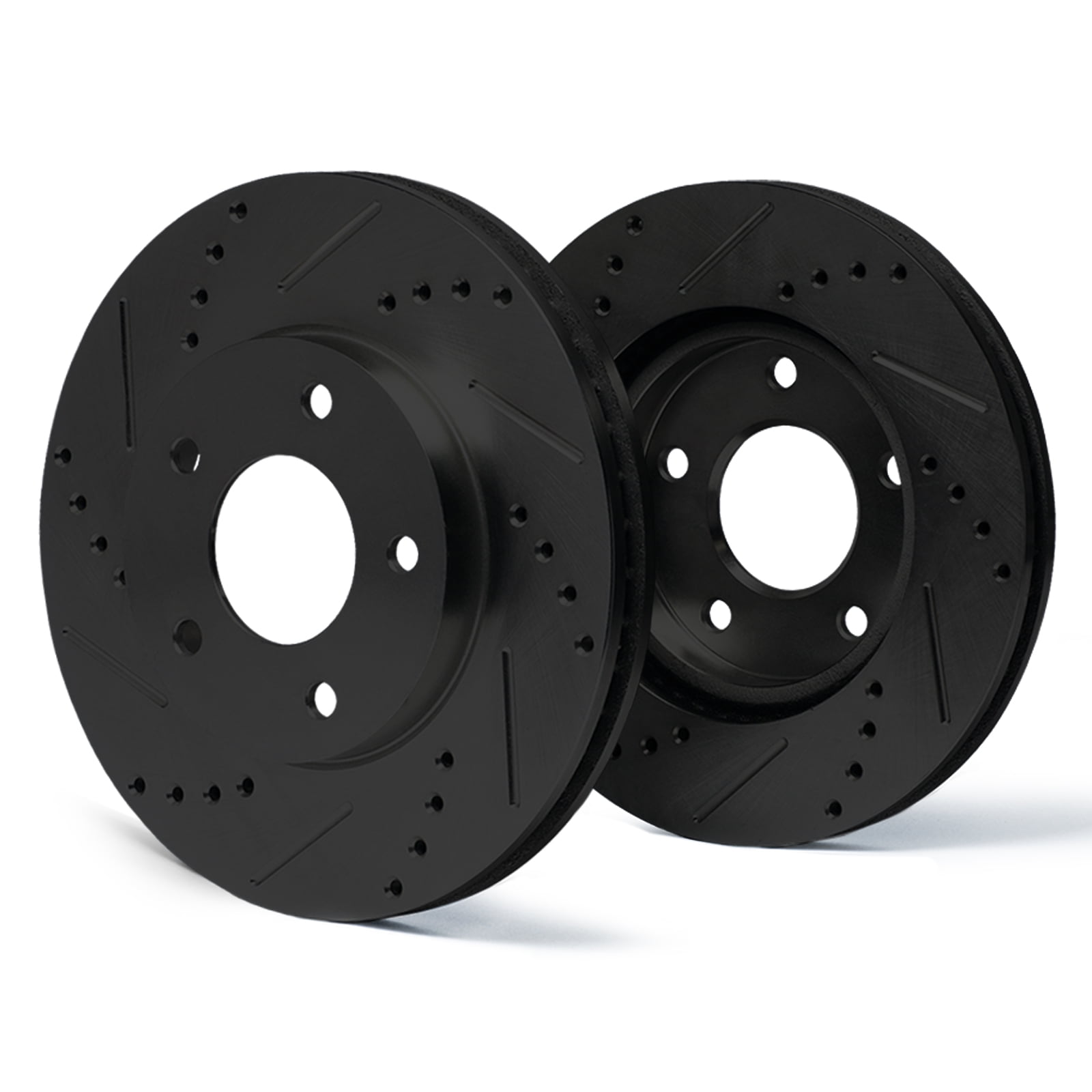 2004 2005 2006 For GMC Sierra 3500 Coated Front Brake Rotors and Pads w//SRW