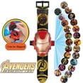 thumbnail image 4 of Disney-reloj electrónico de Marvel para niños, pulsera con proyección de figuras de acción de dibujos animados de Spiderman, Frozen, Minnie Princess, juguete, 4 of 4
