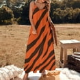 thumbnail image 3 of Wild Tiger Stripe Pattern Sleeveless Dress Dresses Women Summer Women's Summer Clothing, 3 of 9