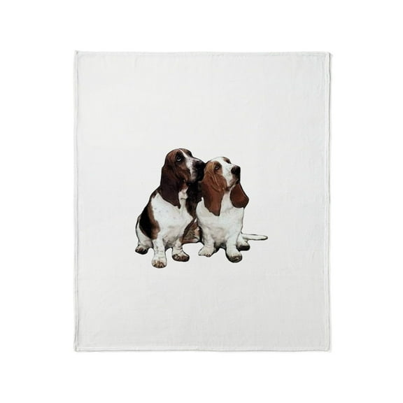 CafePress - Basset Hounds Throw Blanket - Soft Fleece Throw Blanket, 50"x60" for All Ages