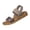 Khaki_017, variant on Women's Leopard Print Sandals, flat-toed open-heel beach shoes, comfortable and lightweight casual shoes Suitable for daily wear and travel. Khaki 6.5(EU-37)
