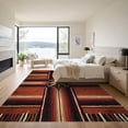 thumbnail image 3 of ODIKA 6'x9' Machine Washable Non-Slip Area Rug, Southwestern Rust High Traffic Rug, Orange, 1116596, 3 of 7
