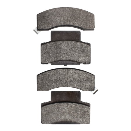 CarLights360 For Dodge Ram 2500/3500 1994 95 96 97 98 1999 Disc Brake Pads | Semi Metallic Friction | Mechanical Pad Wear Sensor | 19.6 mm / 0.77 in Inner Overall Thickness | 124.5 mm / 4.90 in Width