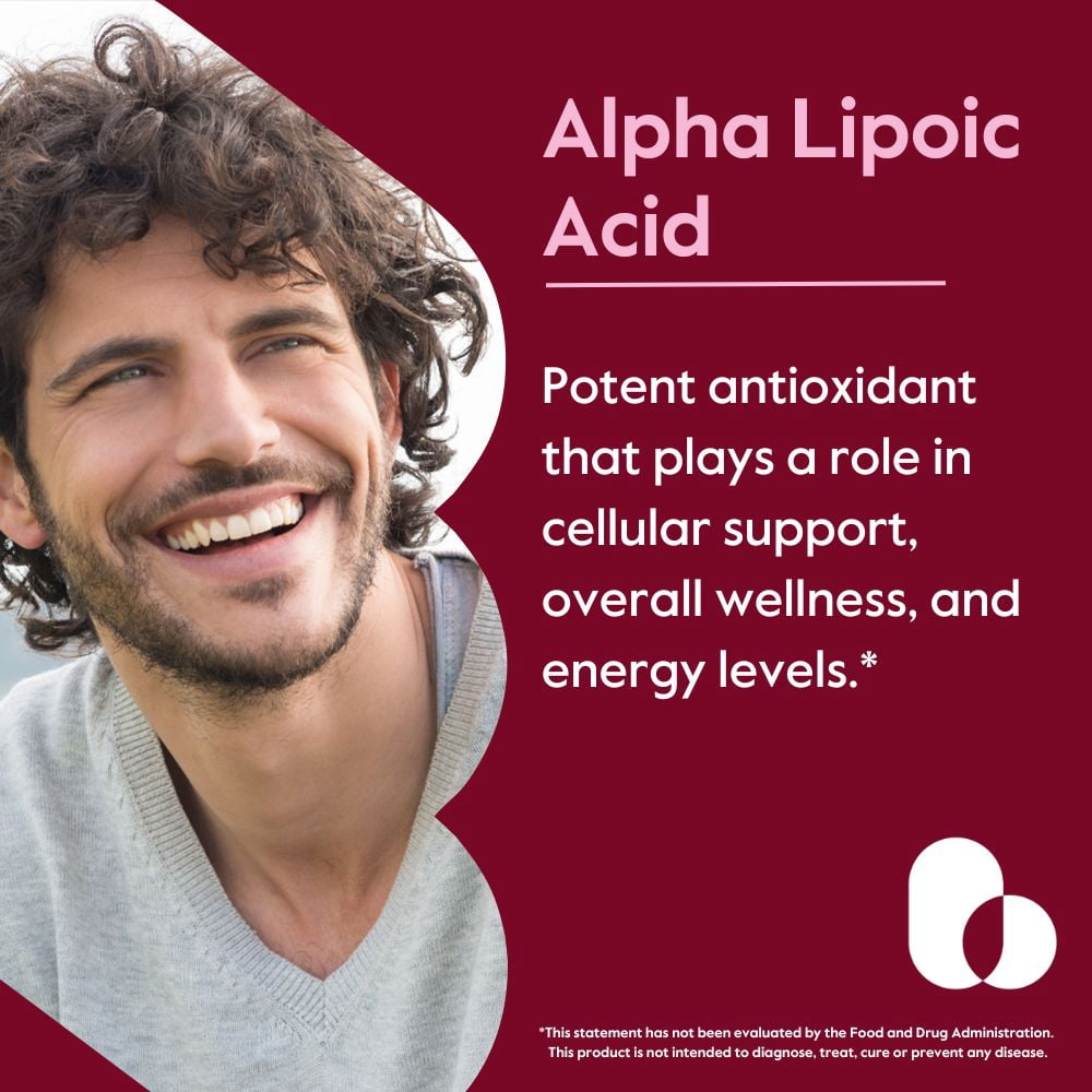 Alpha Lipoic Acid 600mg (per Capsule) with Biotin to Enhance Absorption (240 Vegetarian Capsules) (2-Pack) - No Fillers - No Stearates - No Flow Agents - Gluten Free - Vegan - Non GMO