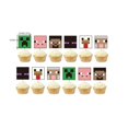 thumbnail image 2 of 1 Set Birthday Party Decorations For Boys,Video Gaming Style Party Balloon Happy Birthday Decorations, Pixel Theme Balloon And Cake With Flag, Birthday Party Supplies, 2 of 4
