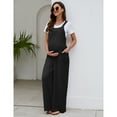 thumbnail image 3 of Women's Maternity Casual Loose Jumpsuit Sleeveless Tie Loose Jumpsuit with Pockets, 3 of 5