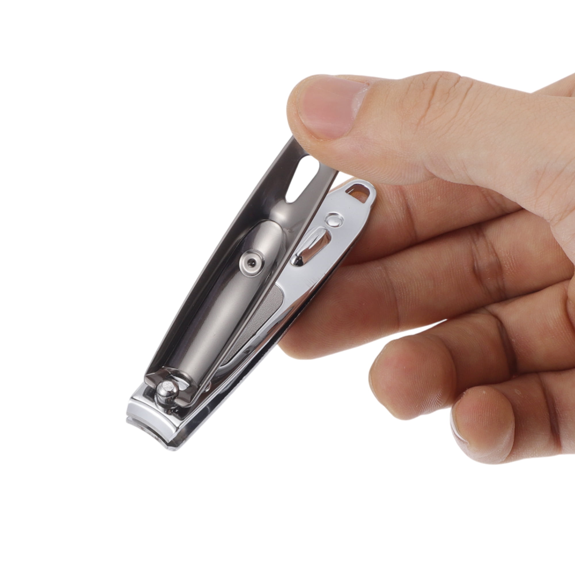 Unique Bargains Water Drip Nail Clippers 3.23"x0.59" Gray 1 Pc