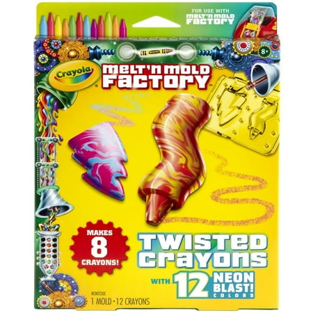 Crayola Melt 'N Mold Twisted Crayons Expansion (Best Way To Melt Crayons)
