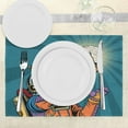 thumbnail image 3 of Ambesonne Astronaut Place Mats Set of 4, Astronaut Holds Beer, Standard Size, Multicolor, 3 of 6
