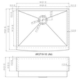 thumbnail image 4 of 27 inch Farmhouse/Apron Front Retrofit Kitchen Sink, 4 of 4