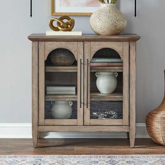 Liberty Furniture Pavilion 2 Door Accent Cabinet - Brown