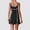 Black, variant on PISONIC Women's Color-Block Yoga Dress with Built-in Bra - Slim Fit, Anti-Exposure Tennis Skort Suit for Spring/Summer Sports