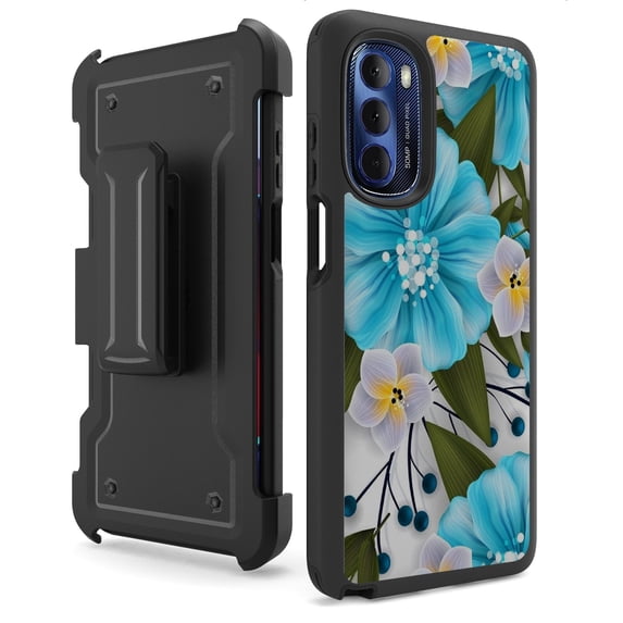 Duo Shield Kombo Designed For Moto G Stylus 5G 2022 Case Floral And Plant Series