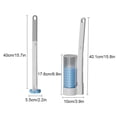 thumbnail image 3 of Advancent Equipo blanco fácil de limpiar de la vara del retrete versátil para la limpieza eficaz del sistema de cepillo de limpieza del retrete Juegos de accesorios de baño, 3 of 6