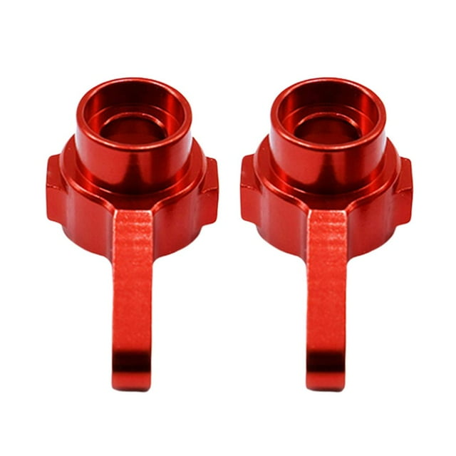 2 Unids de de Dirección Metal Piezas de Actualización para Modelo de Coche a 1/12 rojo