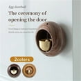 thumbnail image 4 of UYUH Japanese Style Door Bell Handcrafted Wooden Entry Alert Chime for Home & Office, Traditional Round Door Opening Bell with Zen Decor, 4 of 9