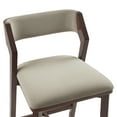 thumbnail image 5 of Patricia Modern Wood Upholstered Counter Stool in Linen, 5 of 9