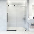 thumbnail image 4 of Vigo VG6021MBFL6076L Elan E-Class 76" High X 60" Wide Sliding Frameless Shower Door -, 4 of 6
