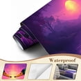thumbnail image 4 of Wallpaper Romantic Mallard Ducks Lake Purple Roses Sunset Peel and Stick Wall Murals 69"H x 96"W Removable PVC Wall Paper Self-Adhesive Wall Paintings Art Decor for Bedroom Living Room, 4 of 7