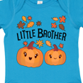 thumbnail image 4 of Inktastic Little Brother Pumpkins with Fall Leaves Boys Baby Bodysuit, 4 of 5
