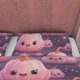 thumbnail image 2 of Calabaza sonriente, juego de funda nórdica infantil rosa púrpura, ropa de cama estética con cremallera,, 2 of 5