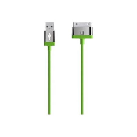 UPC: 0722868907184 | Belkin® MIXIT ChargeSync 30-Pin Cable For Apple® 3G/4  iPad® And iPod®  Green