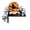 A001- Style A, variant on Halloween Door Decor Flying Witch Halloween Decor 10 Inch Spooky Halloween Decor with Black Cat Pumpkins for Front Porch Home Office Outdoor Halloween Decorations, 1 Pack