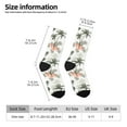 thumbnail image 2 of Hirioo Vintage Palm Trees Pattern Adult Middle Tube Socks Breathable Sock Non-Pilling,Contrasting Color Design, 2 of 6