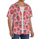 thumbnail image 2 of Fotbe Cartoon Strawberry Camisa Estampada de Manga Corta para Hombre, Casual de Verano, Estilo Playero, Sin Arrugas-Medium, 2 of 5