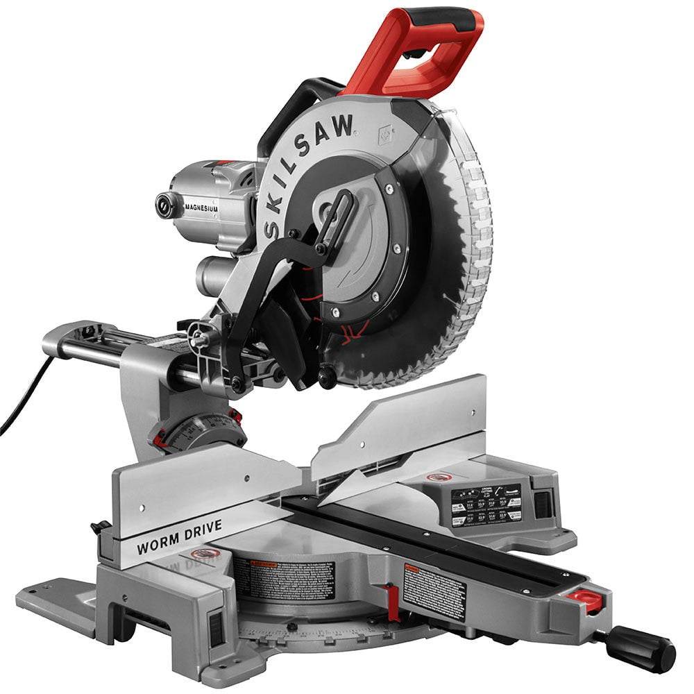 SkilsawSPT8801 12 In. Worm Drive Dual Bevel Sliding Miter Saw
