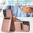 thumbnail image 3 of SaniMore for Samsung Galaxy S23 6.1" 2023 Case, Card Slots Case with Flip Kickstand Premium PU Leather Magnetic Clasp Anti-scratch Anti-drop Heavy Duty Protective Case for Galaxy S23, Rosegold, 3 of 14