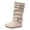 style-03 White, variant on Gubotare Riding Boots for Girls Girls Kids Winter Fashion Knee High Winter Boots Buckle Zipper Riding Boot Mid Boot Size 3 (Red,Big Kids 3)